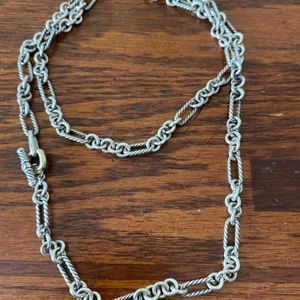 David Yurman two tone 32 inch necklace